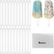 30 Pieces Acrylic Sticks Reusable Cakesicle Sticks Cake Pop Mold Mirror Ice Pop Sticks Ice Cream Cakesicle Mold for Home Cake Candy Gifts Party Craft (4.5 Inches, Transparent)